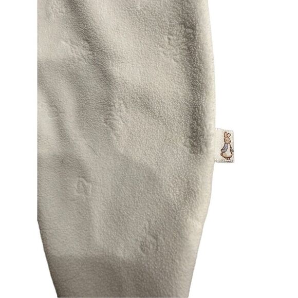 Beatrix Potter fleece footie sz 6-9 months cream unisex zip vintage pjs - Picture 2 of 6